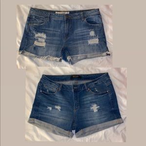 Distressed Jean Shorts